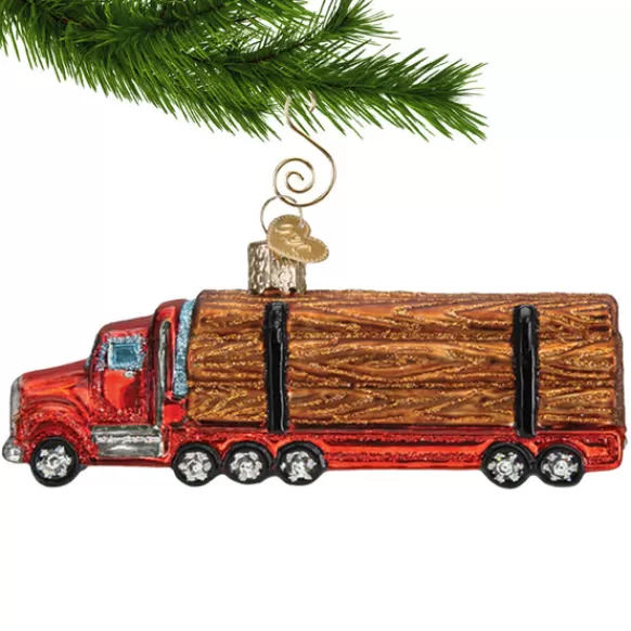 Cheap Logging Truck Ornament - Transportation