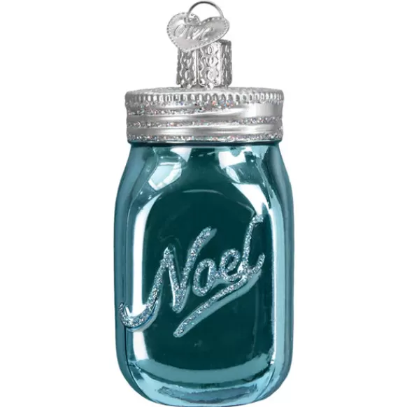 Best Sale Old World Christmas Mason Jar Ornament -