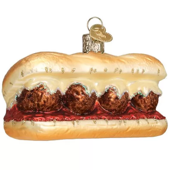 New Old World Christmas Meatball Sandwich Ornament -