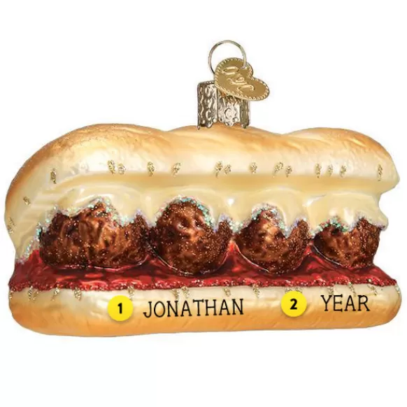 New Old World Christmas Meatball Sandwich Ornament -