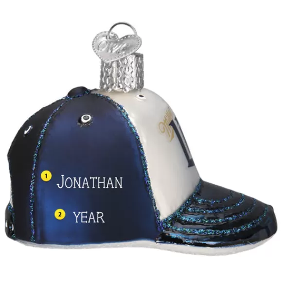 Clearance Old World Christmas Miller Lite Baseball Cap Ornament -