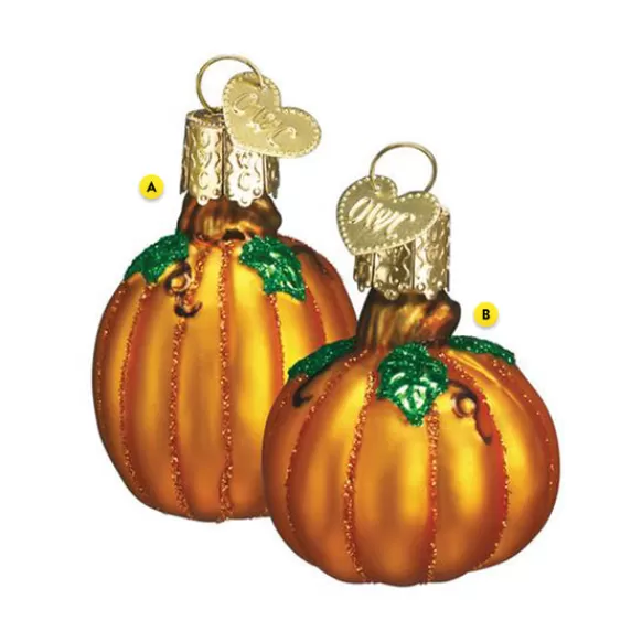 Sale Miniature Pumpkin Ornament - Halloween
