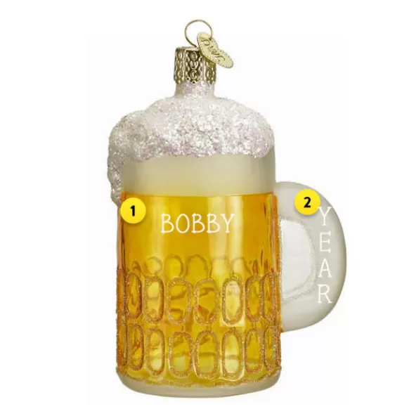 Hot Old World Christmas Mug Of Beer - Ornament