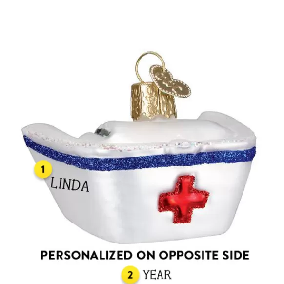 Sale Old World Christmas Nurse's Cap Ornament -