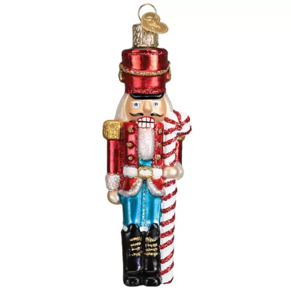 New Old World Christmas Nutcracker Peppermint Ornament -