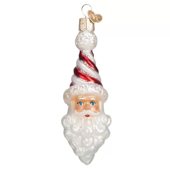 Shop Old World Christmas Peppermint Twist Santa Ornament -