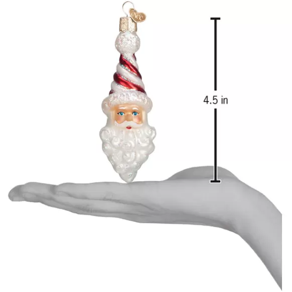 Shop Old World Christmas Peppermint Twist Santa Ornament -