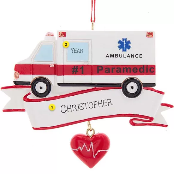 Flash Sale Kurt Adler Personalized #1 Paramedic Ornament