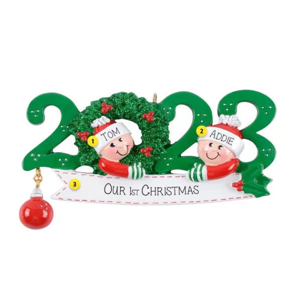 Flash Sale Personalized 2023 Dated Couple Ornament Couples