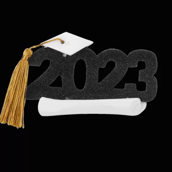 Shop Personalized 2023 Dated Graduation Ornament - Black Graduation