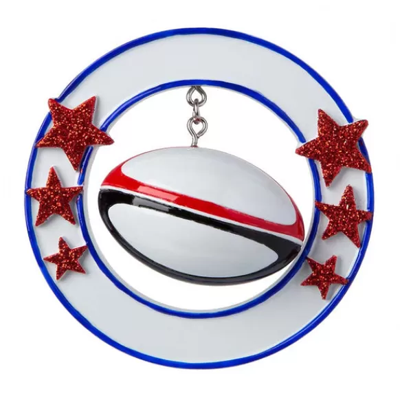 Best Sale PolarX Personalized 3D Rugby Ornament