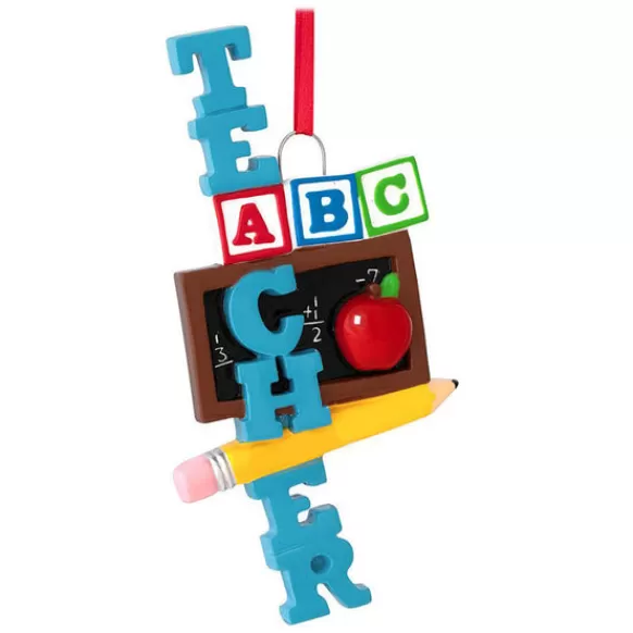 Sale Rudolph & Me Personalized Abc Teacher Ornament