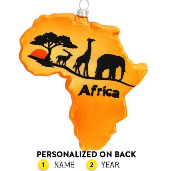 Outlet Bronners Personalized Africa Shape Ornament
