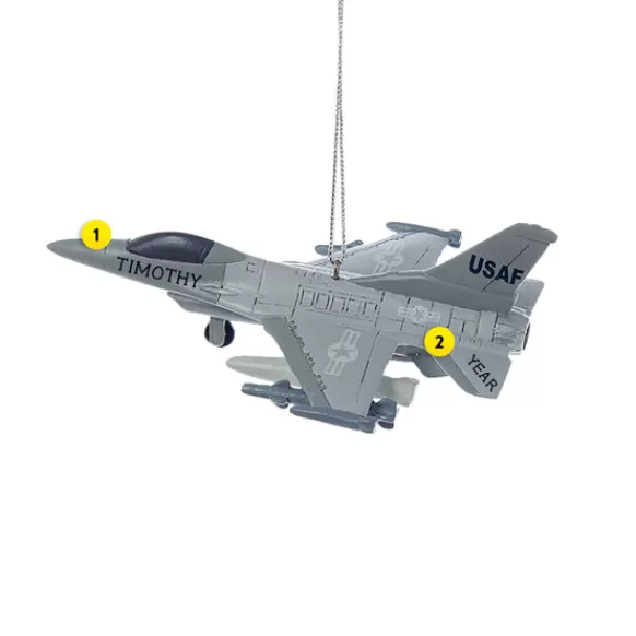 Discount Personalized Air Force Jet Ornament Military & Patriotic