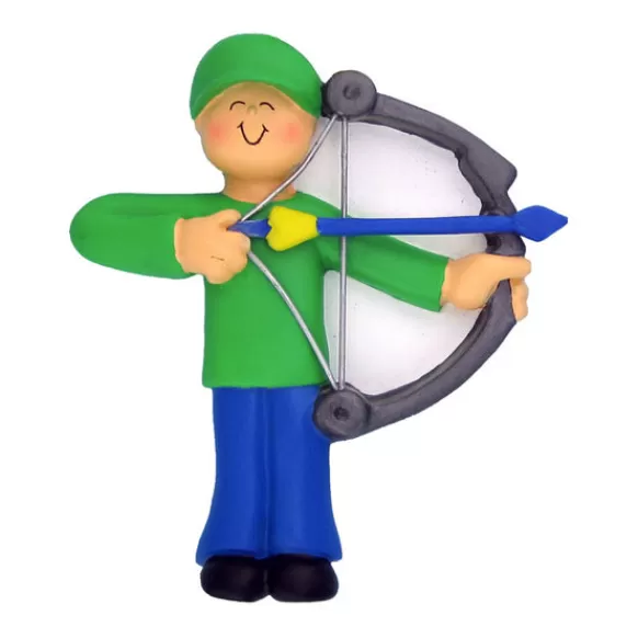 Cheap Ornament Central Personalized Archery Ornament - Male
