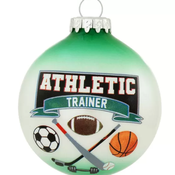 Hot Bronners Personalized Athletic Trainer Glass Bulb Ornament