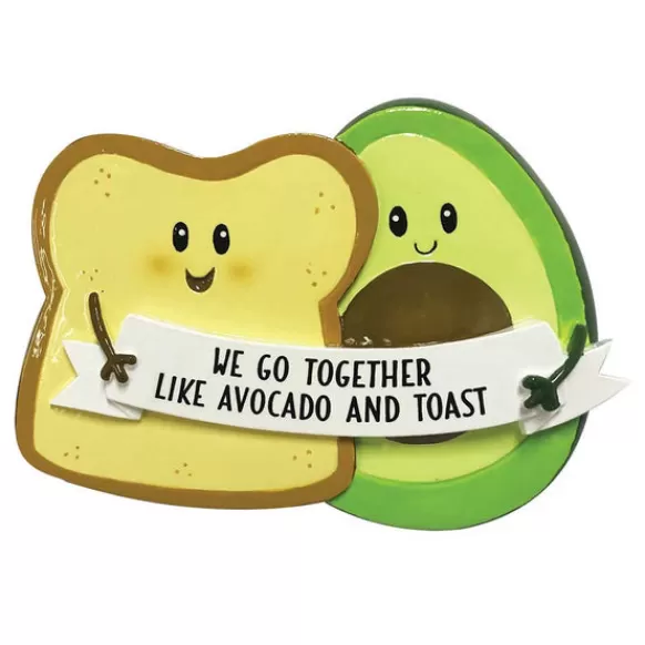 Hot Personalized Avocado Toast Couple Ornament Couples