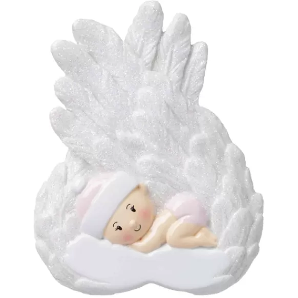 Fashion Personalized Baby Girl Angel Ornament Memorial