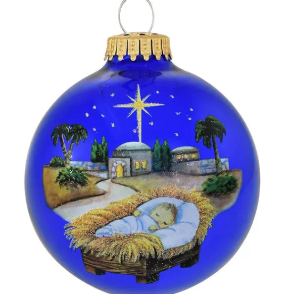 Flash Sale Personalized Baby Jesus In Manger Ornament Angels & Religious