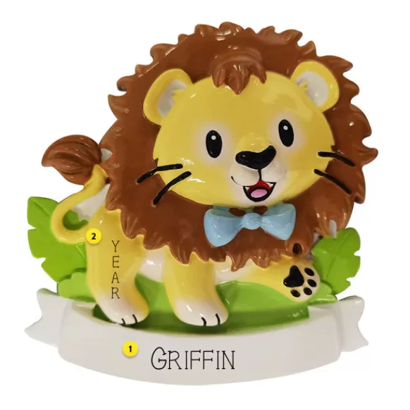 Hot Personalized Baby Lion Ornament Animals