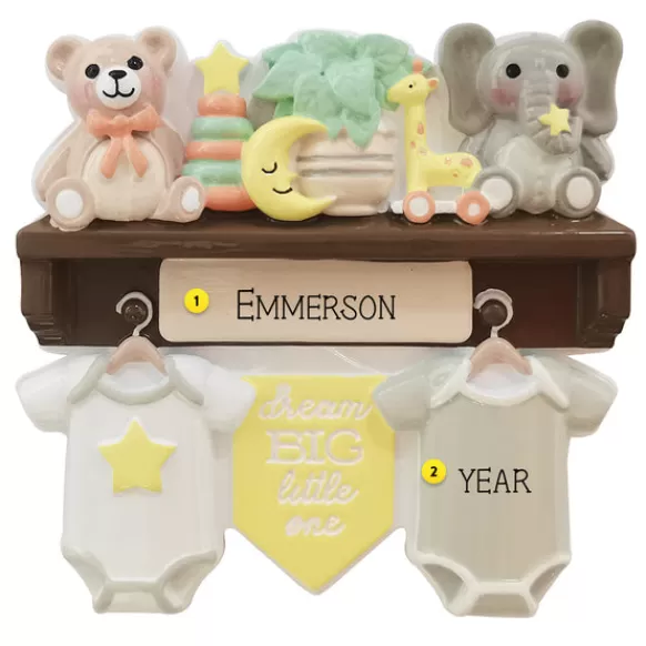 Sale Personalized Baby's Shelf Ornament Baby