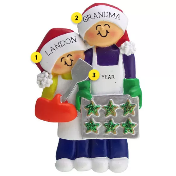 New Personalized Baking Cookies Family Of 2 Ornament Couples