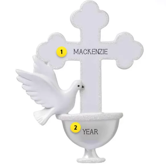 Outlet Personalized Baptism Ornament Angels & Religious