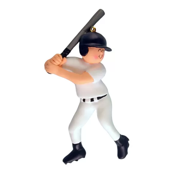 New Ornament Central Personalized Baseball Player Ornament - Male