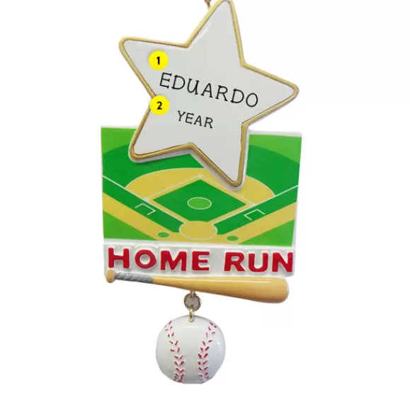 Flash Sale Kurt Adler Personalized Baseball Star Ornament