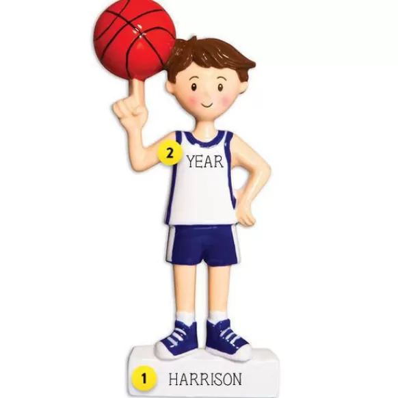 Cheap PolarX Personalized Basketball Player Male Ornament