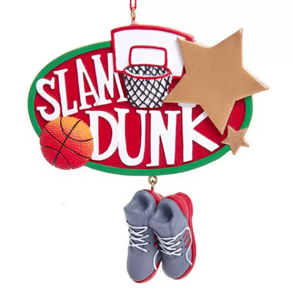 Sale Kurt Adler Personalized Basketball "Slam Dunk" Ornament