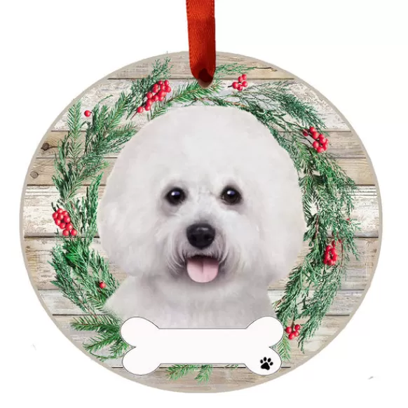 Fashion E & S Imports Personalized Bichon Frise Ornament