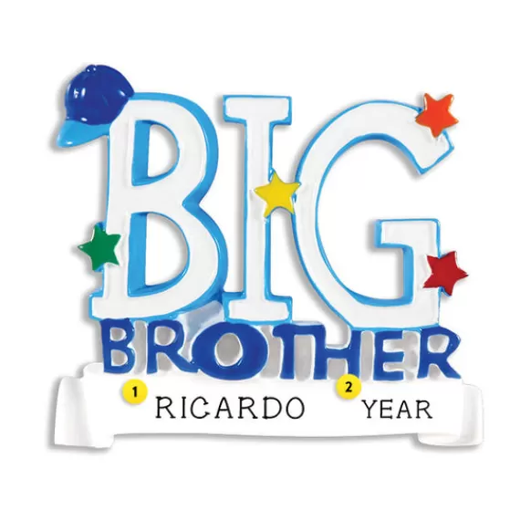 Cheap Personalized Big Brother Ornament Family Members
