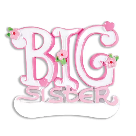 Fashion Personalized Big Sister Ornament Family Members