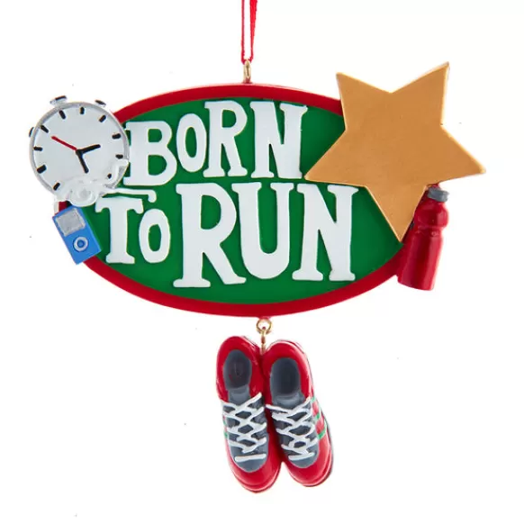 New Kurt Adler Personalized Born To Run Ornament