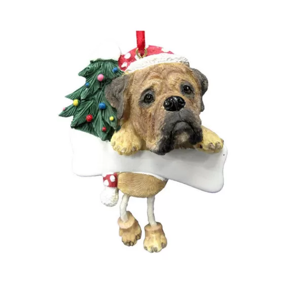 Clearance E & S Imports Personalized Bullmastiff Dog Ornament