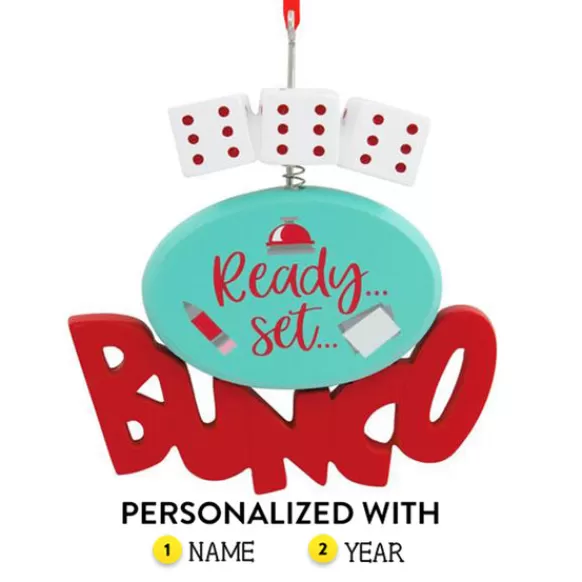 Flash Sale Personalized Bunco Ornament Fun & Games