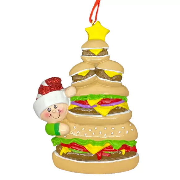 Discount Rudolph & Me Personalized Burger Lover Ornament
