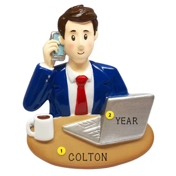 Online PolarX Personalized Business Man Ornament