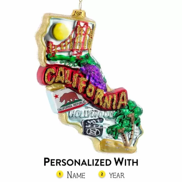 Outlet Kurt Adler Personalized California Ornament