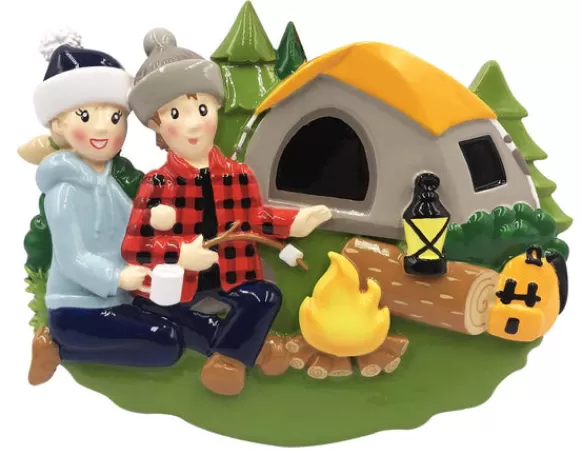 Best Sale PolarX Personalized Camping Couple Ornament
