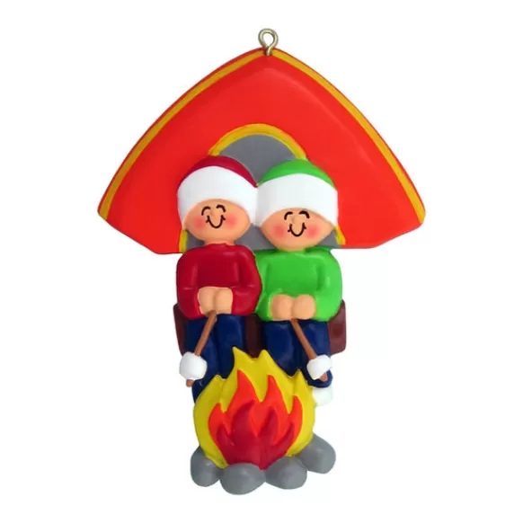 Hot Personalized Camping Family Of 2 Ornament Couples