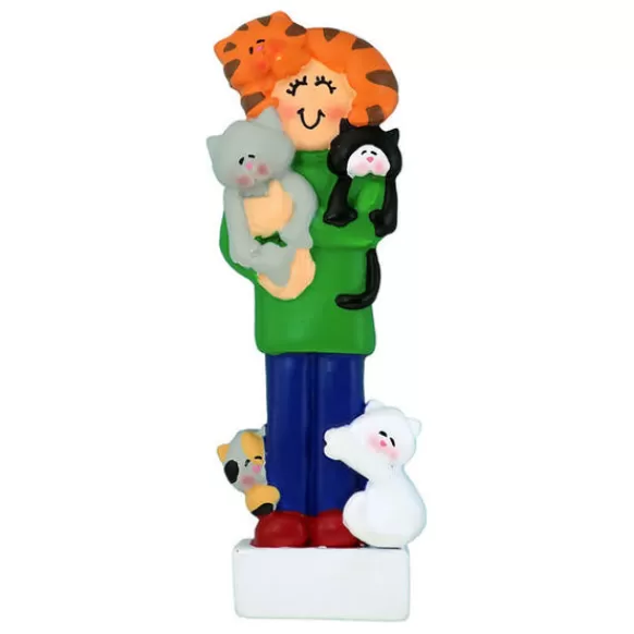 Online Ornament Central Personalized Cat Lady Ornament