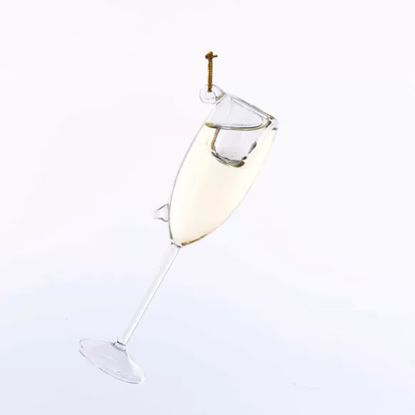Fashion Kurt Adler Personalized Champagne Glass Ornament