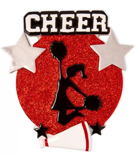 Fashion PolarX Personalized Cheer Ornament - Red