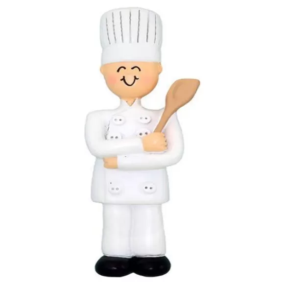 Flash Sale Ornament Central Personalized Chef Ornament - Male
