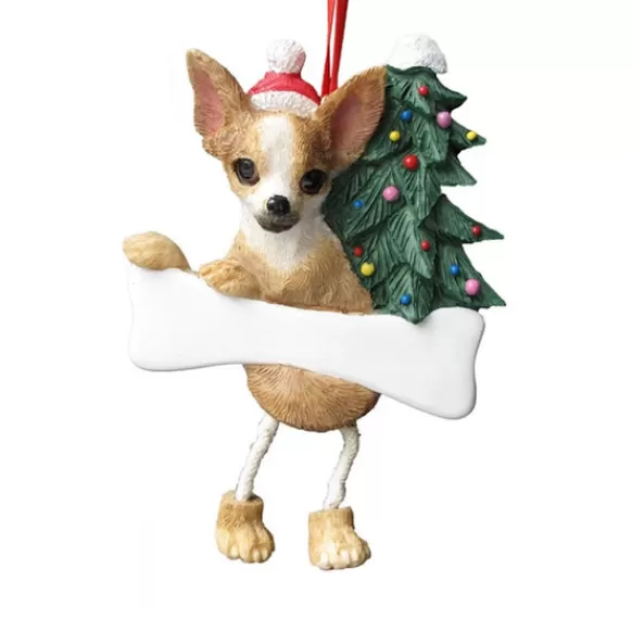 Online E & S Imports Personalized Chihuahua Dog Ornament - Tan