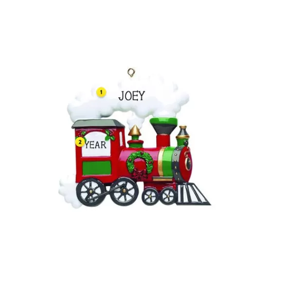Cheap Personalized Christmas Train Ornament Transportation