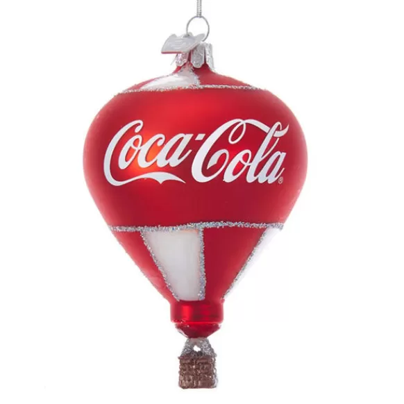 Cheap Kurt Adler Personalized Coca-Cola® Glass Hot Air Balloon Ornament