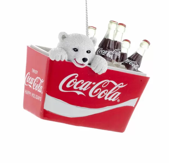 Cheap Kurt Adler Personalized Coca-Cola® Polar Bear In Cooler Ornament